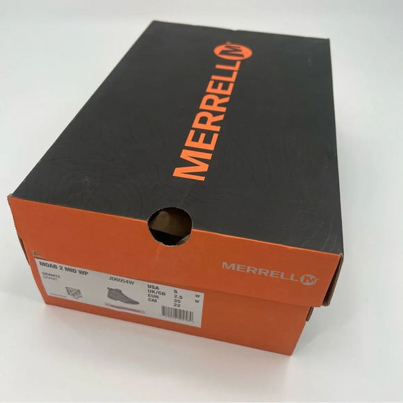 NWT Merrell Women Moab 2 Mid WP Wide Width Hiking Boots Shoes Snow Waterproof 5 - Picture 7 of 7